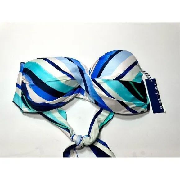 Sonnet Shores NWT size 10 bikini swim top bandeau - Picture 1 of 8